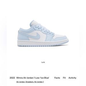 Wmns Air Jordan 1 Low 'Ice Blue' size 11 NEW